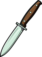 AI generated Kitchen knife clipart design illustration png