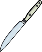 AI generated Kitchen knife clipart design illustration png