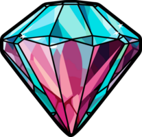 ai gegenereerd diamant clip art ontwerp illustratie png