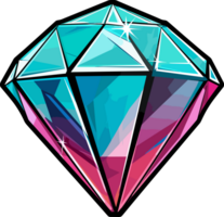 AI generated Diamond clipart design illustration png