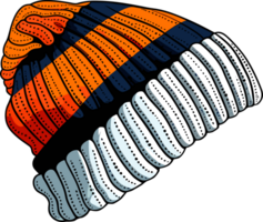 AI generated Knitted hat clipart design illustration png