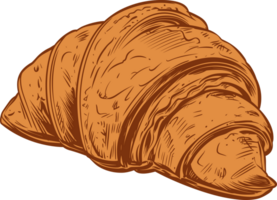 ai generiert Croissant Clip Art Design Illustration png