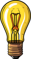 ai generato leggero lampadina clipart design illustrazione png
