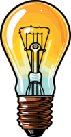 ai généré lumière ampoule clipart conception illustration png