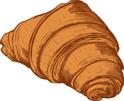 ai genererad croissant ClipArt design illustration png