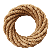 AI generated Coil of old rope png