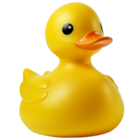 AI generated Yellow duck toy isolated on transparent background png