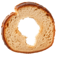 AI generated ring shape bread roll isolated on transparent background png
