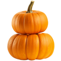 ai généré empilés citrouilles pour Halloween isolé sur transparent Contexte png