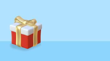 3d gift box icon background photo