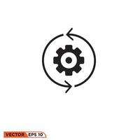 Manage option icon design vector graphic of template, sign and symbol