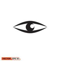 Eye icon design vector graphic of template, sign and symbol