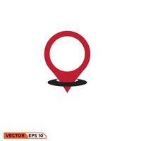 Mark location icon design vector graphic of template, sign and symbol