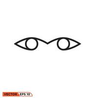 Eye icon design vector graphic of template, sign and symbol