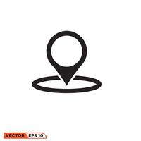 Mark location icon design vector graphic of template, sign and symbol