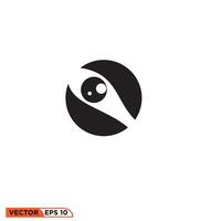 Eye icon design vector graphic of template, sign and symbol