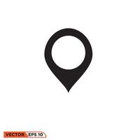 Mark location icon design vector graphic of template, sign and symbol