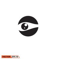 Eye icon design vector graphic of template, sign and symbol