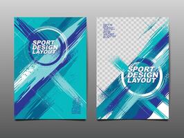 Sport Design Layout ,template Design, Sport Background, blue tone, vector