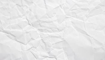 Crumpled white paper texture. Wrinkled paper texture background photo