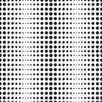 Small to large organic black dots on a white background seamless pattern. Surface art stock vector for printing on different surfaces