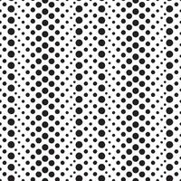 Smooth monochrome geometrical dot pattern. Irregular circles collection in black over white. Seamless surface design for printing or use in graphic design projects. vector