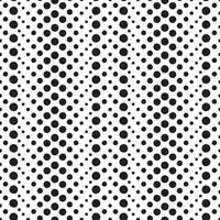 Smooth monochrome geometrical dot pattern. Irregular circles collection in black over white. Seamless surface design for printing or use in graphic design projects. vector