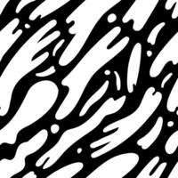 Long, white paint streaks placed diagonally over black background. Highly contrasted shapes arranged in attractive vector seamless pattern.