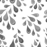 Splashes of irregular sized gray shaded droplets arranged in vector seamless pattern. Subtle surface art for printing or use in graphic design projects.