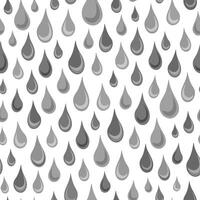 Freehand drawn gray shaded droplets organized in polka seamless vector pattern. Subtle surface art for printing or use in graphic design projects.