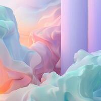 AI generated Pastel abstract background photo