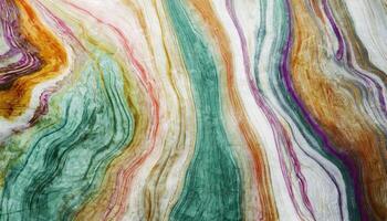 AI generated Marble ink colorful. wood marble pattern texture abstract background. can be used for background, Generated AI photo