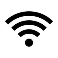 Wireless wifi or sign for remote internet access icon vector on white background, Flat style for graphic and web design