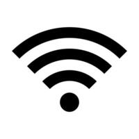 Wireless wifi or sign for remote internet access icon vector on white background, Flat style for graphic and web design