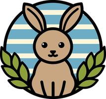 Cute bunny rabbit design vector