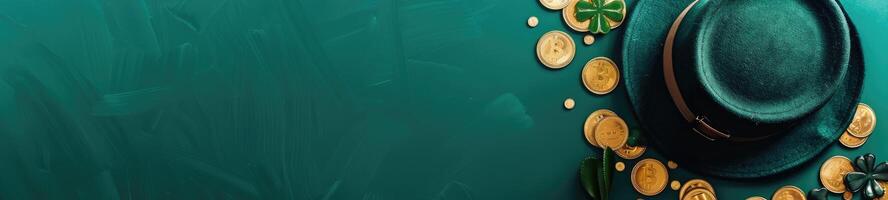 AI generated banner Saint Patricks day photo