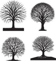 tree silhouette vector artwork