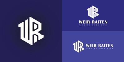 resumen inicial letra wr o rw logo en blanco color aislado en múltiple antecedentes aplicado para negocio y entretenimiento logo además adecuado para el marcas o empresas tener inicial nombre rw o wr. vector