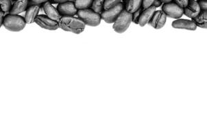 Coffee beans close view, fresh coffee background photo