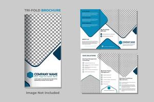 Trifold Brochure Design Template vector