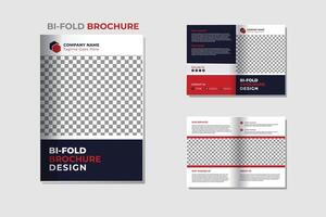 Bifold Brochure Design Template vector