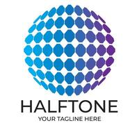 halftone circle dots. vector