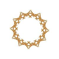 Circle ornament logo vector