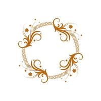 Circle ornament logo vector