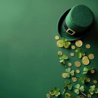 AI generated banner Saint Patricks day photo