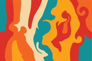 Groovy Abstract Background Vector Design