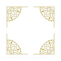 Mandala Wedding Ornament Gold Vector Design
