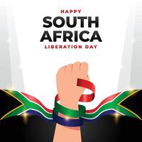 South africa liberation day design illustration collection vector