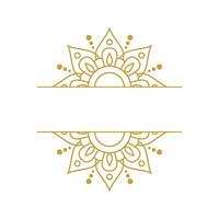 Mandala Wedding Ornament Gold Vector Design