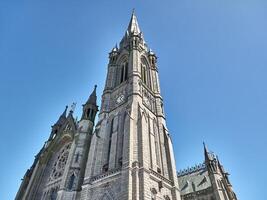 Old catholic cathedral building in Ireland. Christian church, ancient gothic architecture photo